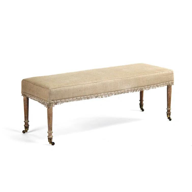 Zentique Laurent Linen Upholstered Bench