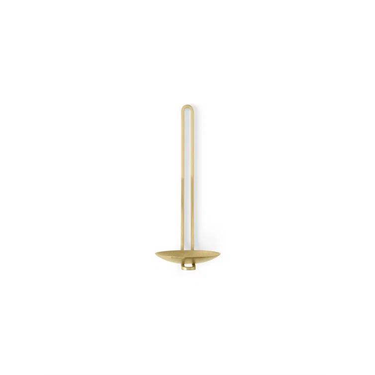 Medieval Elegance Brass Wall Candle Holder Sconce