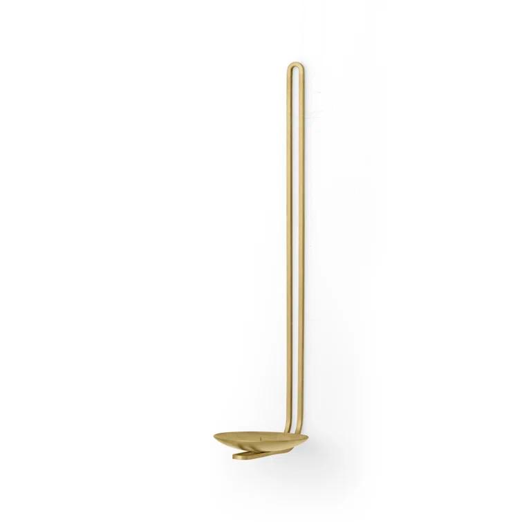 Medieval Elegance Brass Wall Candle Holder Sconce