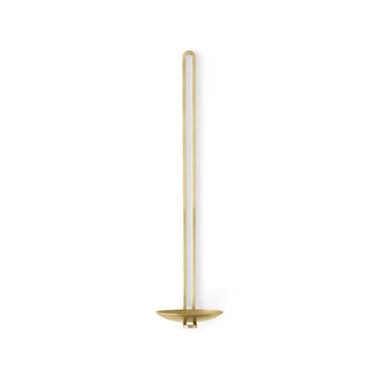 Medieval Elegance Brass Wall Candle Holder Sconce
