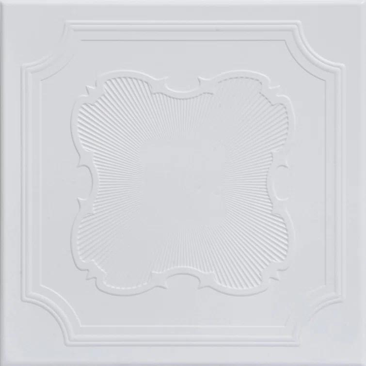 Coronado 1.6 ft. x 1.6 ft. Polystyrene Glue-up Ceiling Tile (Set of 96)