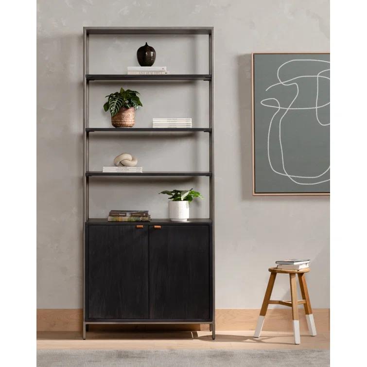 Graham Open Bookcase with Doors (35")