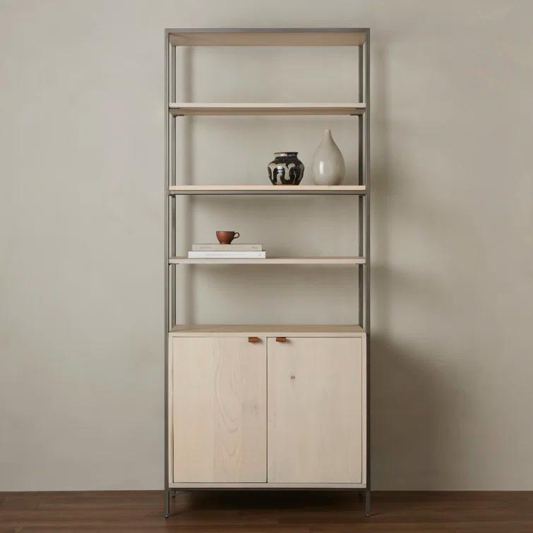 Graham Open Bookcase with Doors (35")