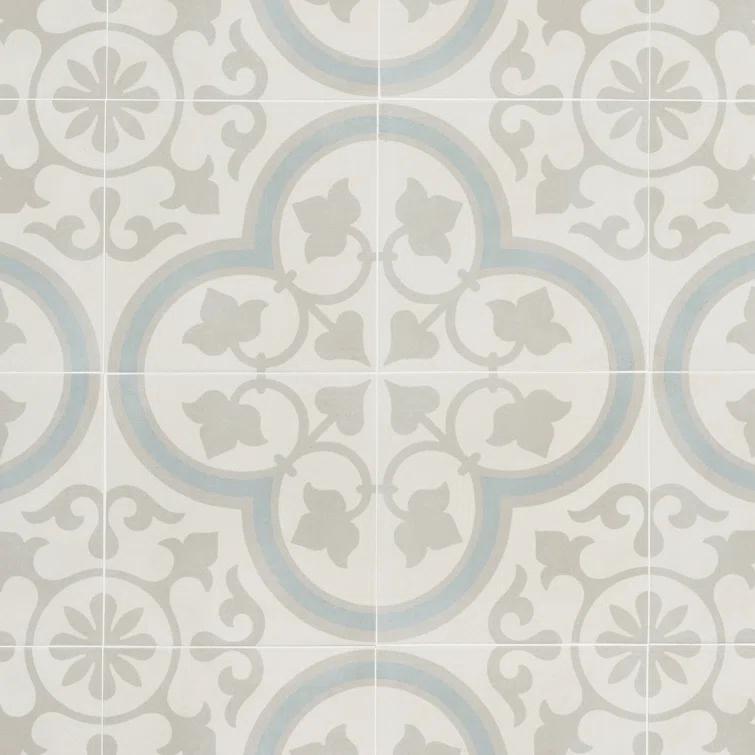 Plumeria 9" x 9" Porcelain Field Tile (10.65 sq. ft./ Case)