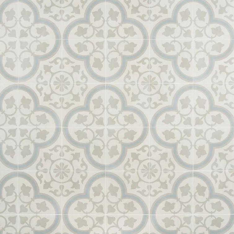 Plumeria 9" x 9" Porcelain Field Tile (10.65 sq. ft./ Case)