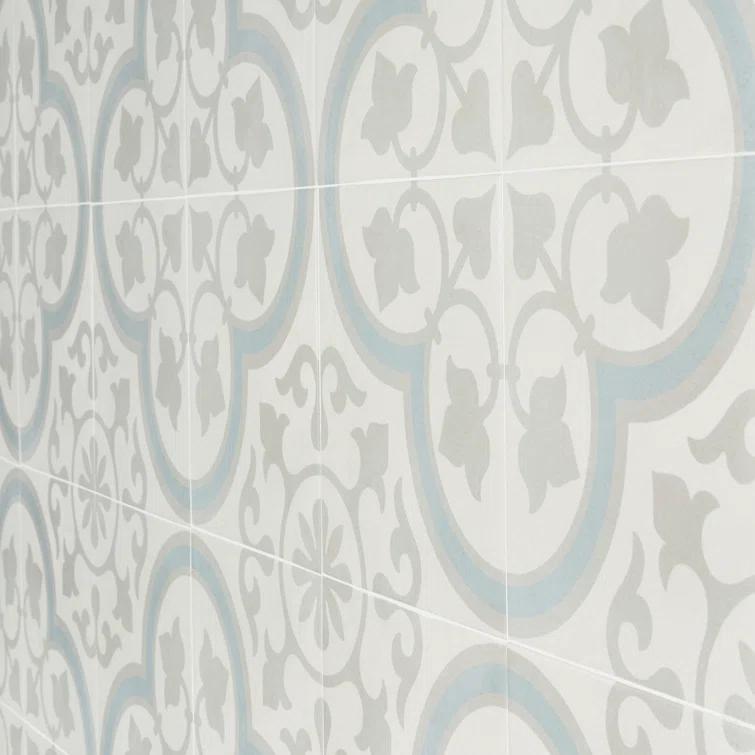 Plumeria 9" x 9" Porcelain Field Tile (10.65 sq. ft./ Case)