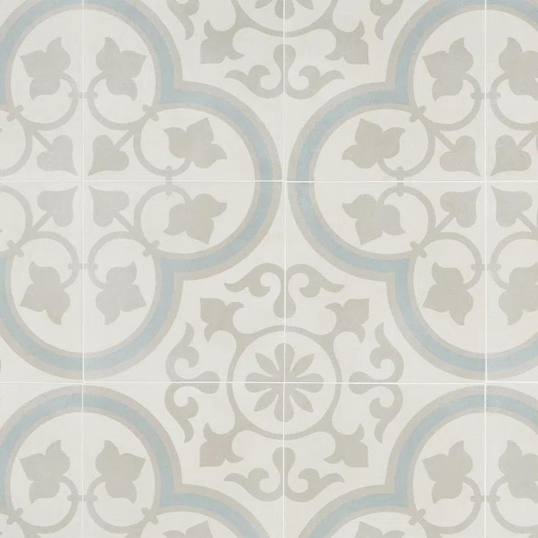Plumeria 9" x 9" Porcelain Field Tile (10.65 sq. ft./ Case)