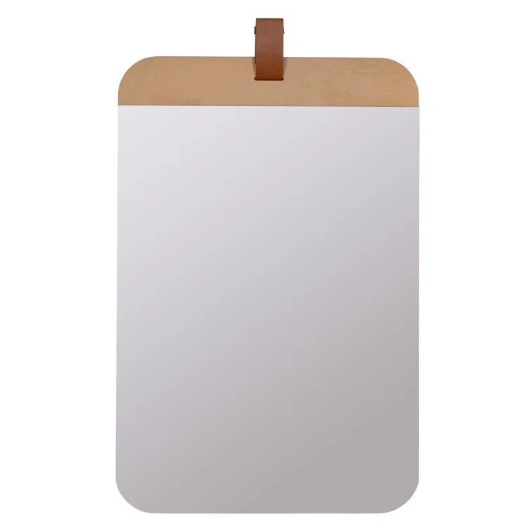 Lanny Wood Flat Wall Mirror