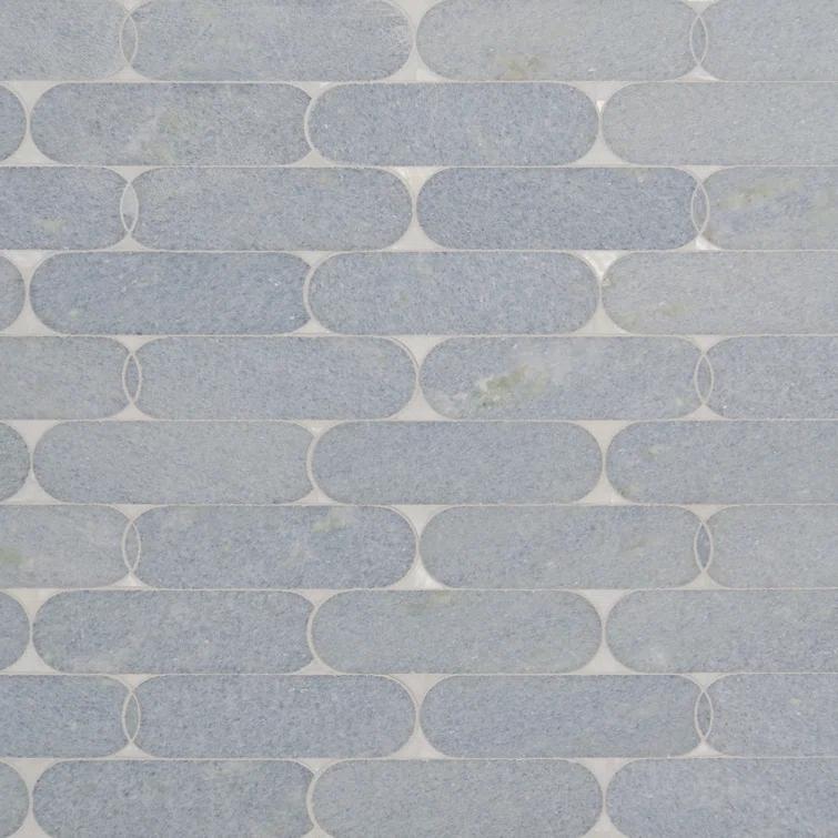 Nostradam 9.96" W x 11.22" L Marble and Brass Mosaic Tile (0.77 Sq. Ft. / Sheet)