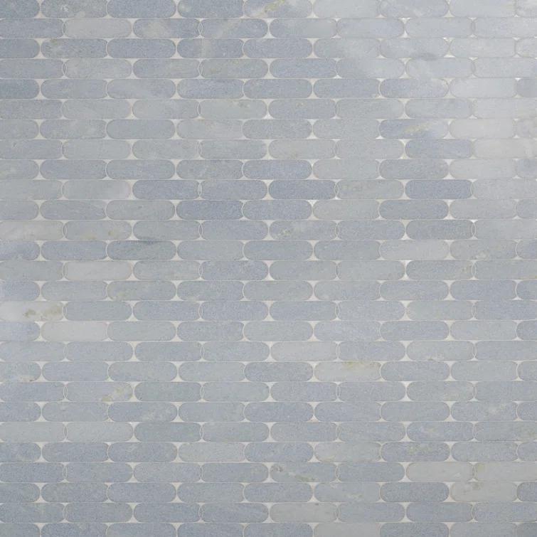 Nostradam 9.96" W x 11.22" L Marble and Brass Mosaic Tile (0.77 Sq. Ft. / Sheet)