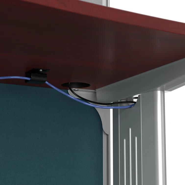 Bush Business Furniture Office In An Hour Rectangle 1 Person Cubicle with Cable Management