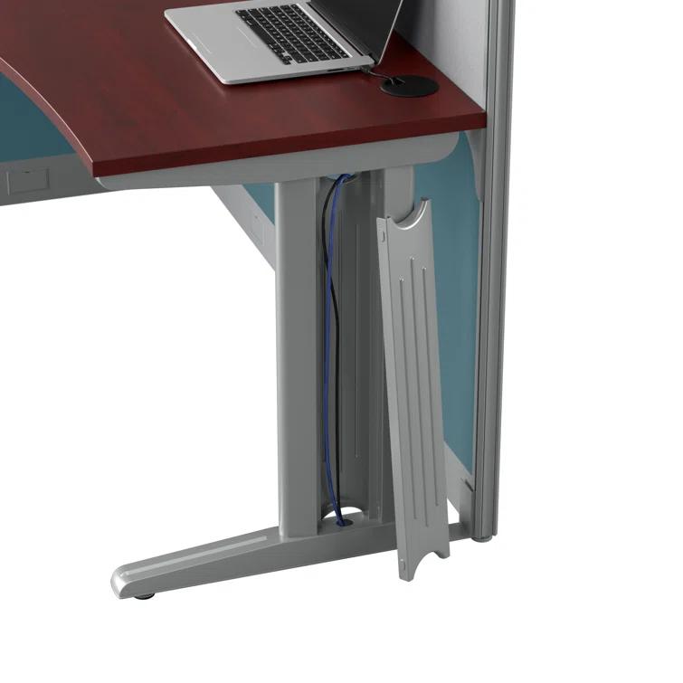 Bush Business Furniture Office In An Hour Rectangle 1 Person Cubicle with Cable Management