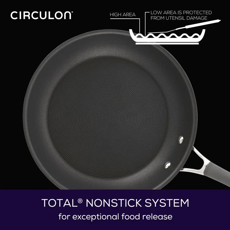Circulon Circulon Radiance Hard Anodized Nonstick Frying Pans / Skillet Set, 8.5 Inch and 10 Inch