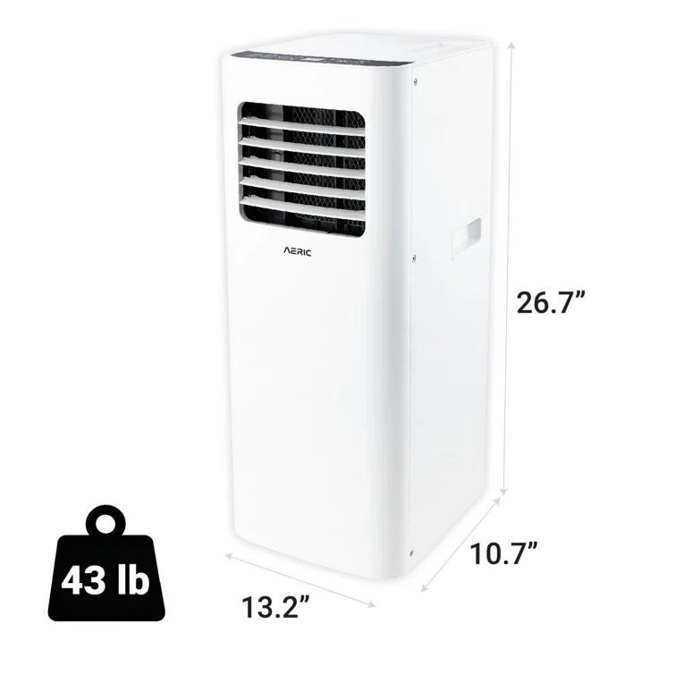 Aeric 5,500 BTU SACC (9,000 BTU ASHRAE) Portable Air Conditioner with Dehumidifier,400 Sq. Ft.