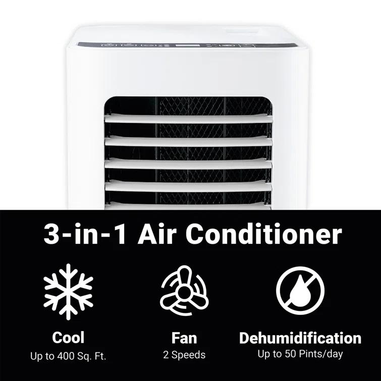 Aeric 5,500 BTU SACC (9,000 BTU ASHRAE) Portable Air Conditioner with Dehumidifier,400 Sq. Ft.
