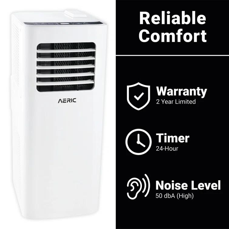 Aeric 5,500 BTU SACC (9,000 BTU ASHRAE) Portable Air Conditioner with Dehumidifier,400 Sq. Ft.