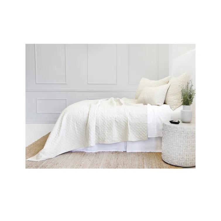 Hampton Quilted Coverlet by Pom Pom at Home - Cream / Queen