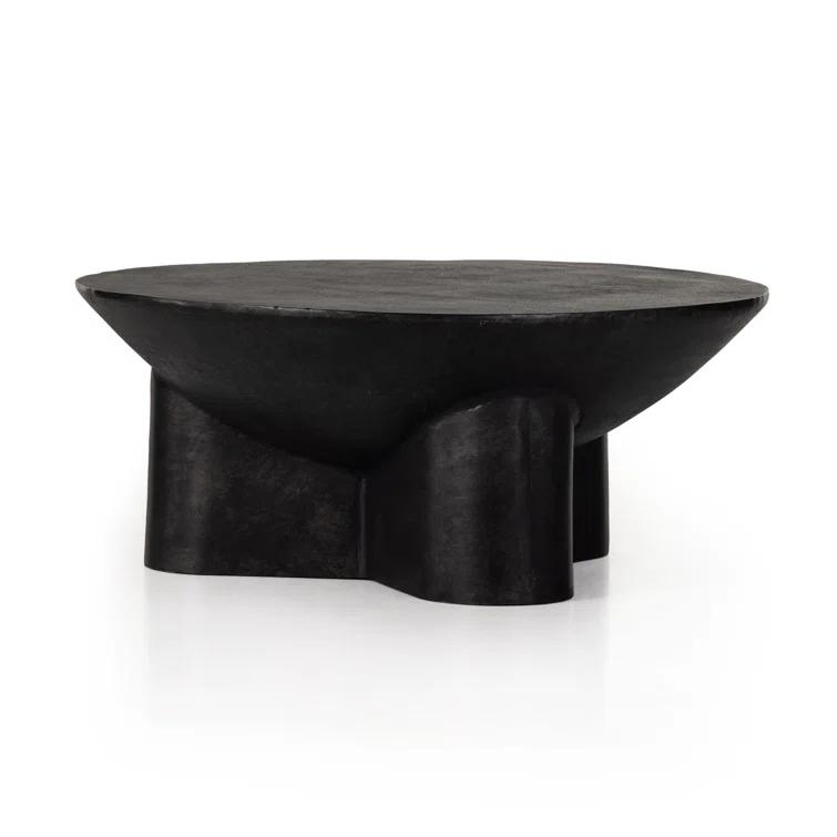 Lagos Round Coffee Table - Black