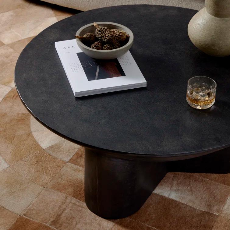 Lagos Round Coffee Table - Black
