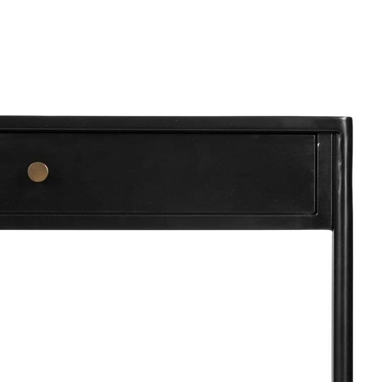 Bronzed Iron Console Table (57")