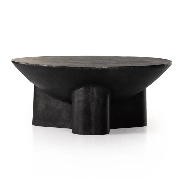 Lagos Round Coffee Table - Black