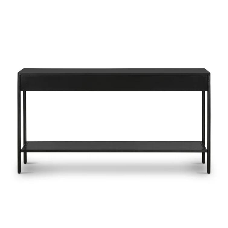 Bronzed Iron Console Table (57")