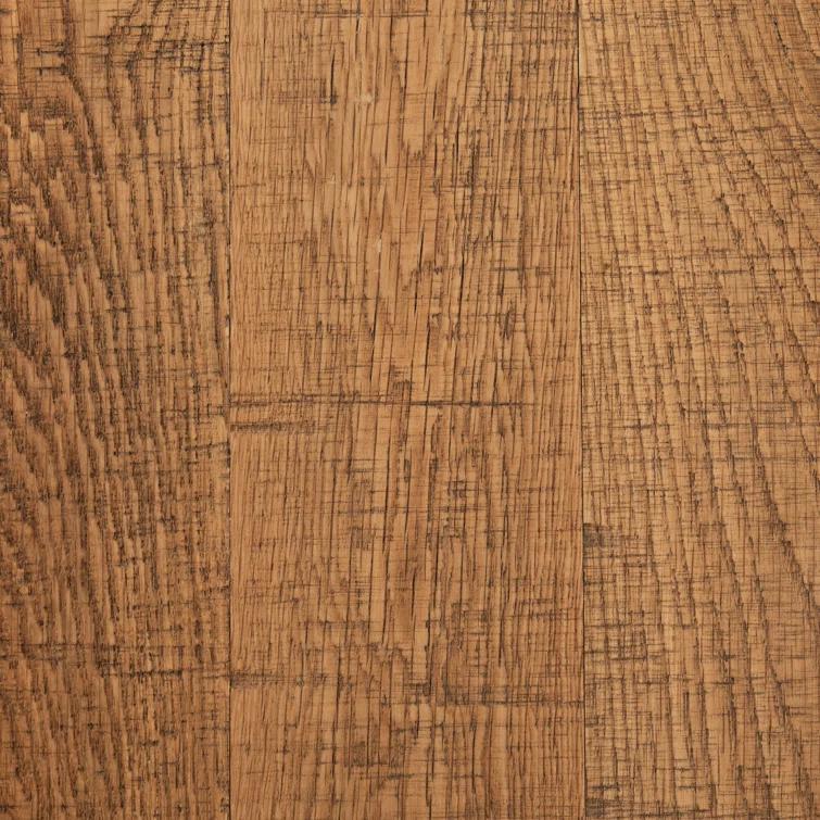 Dean White and Oak 42" Round Storage Coffee Table