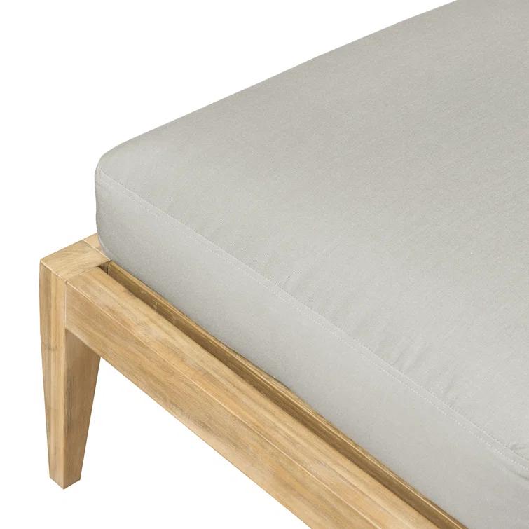 Amine 24'' Outdoor Acacia Chaise Lounge