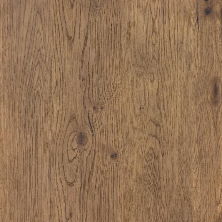 Amber Oak Resin Executive Desk with Drawer
