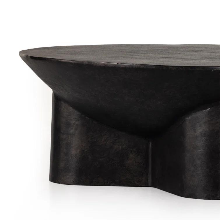 Lagos Round Coffee Table - Black