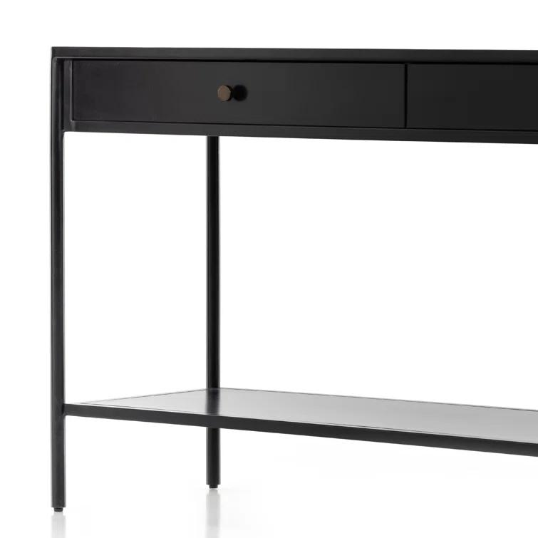 Bronzed Iron Console Table (57")