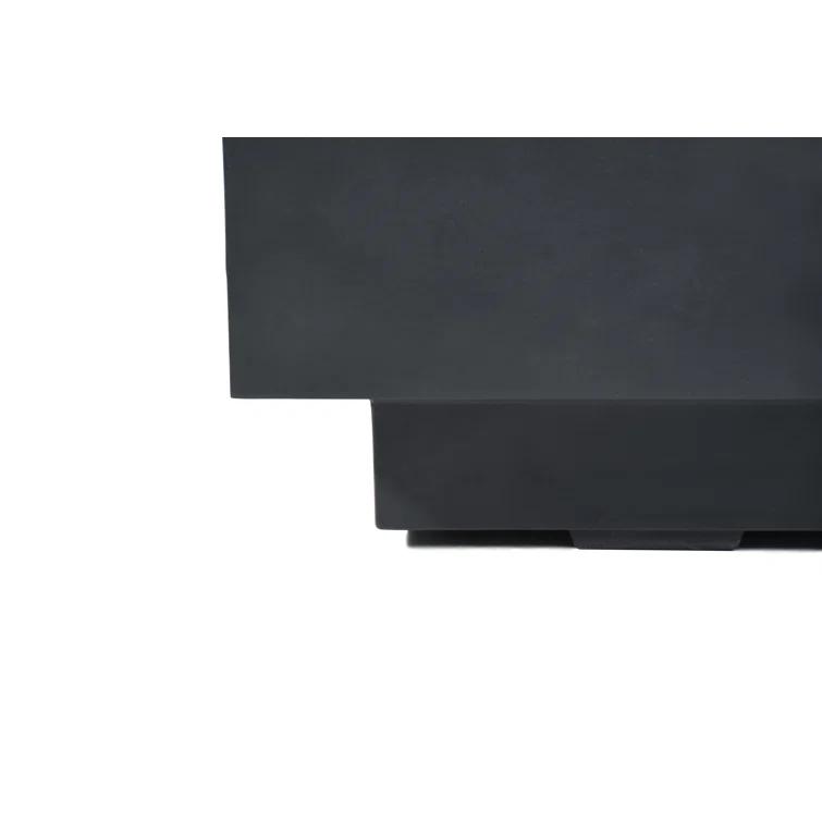 Elementi Hampton Rectangular Concrete Fire Pit Table