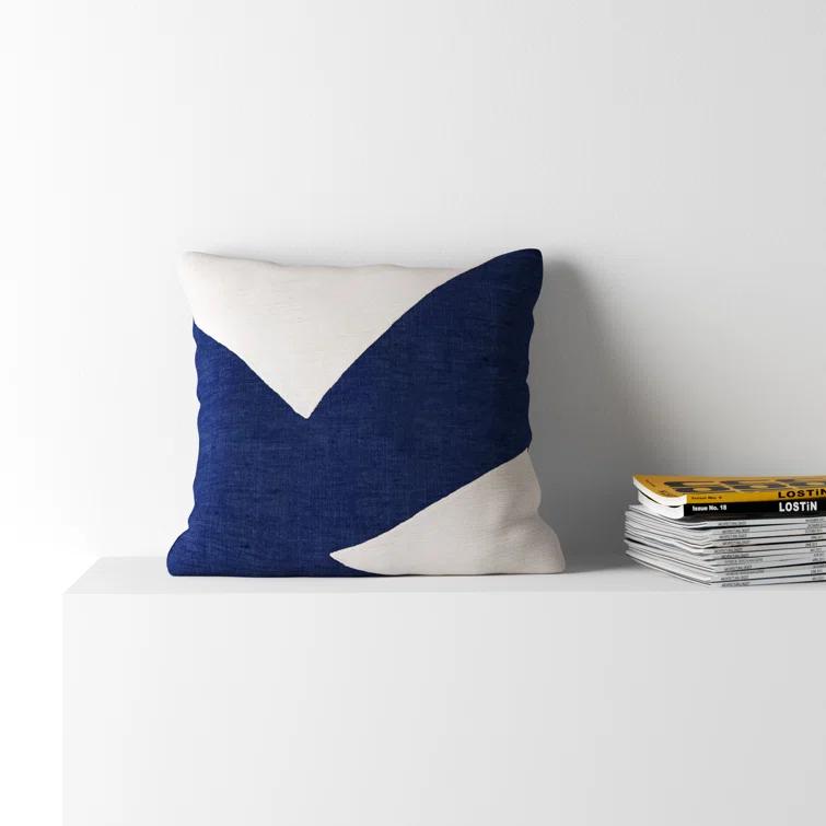 Auburn Geometric Cotton Throw Pillow