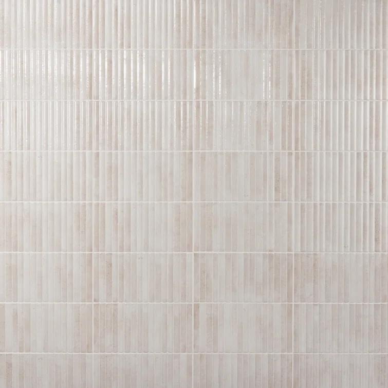 Canu 5.9 In. x 11.81 In. Polished Fluted Ceramic Subway Wall Tile (9.68 Sq. Ft. / Case)