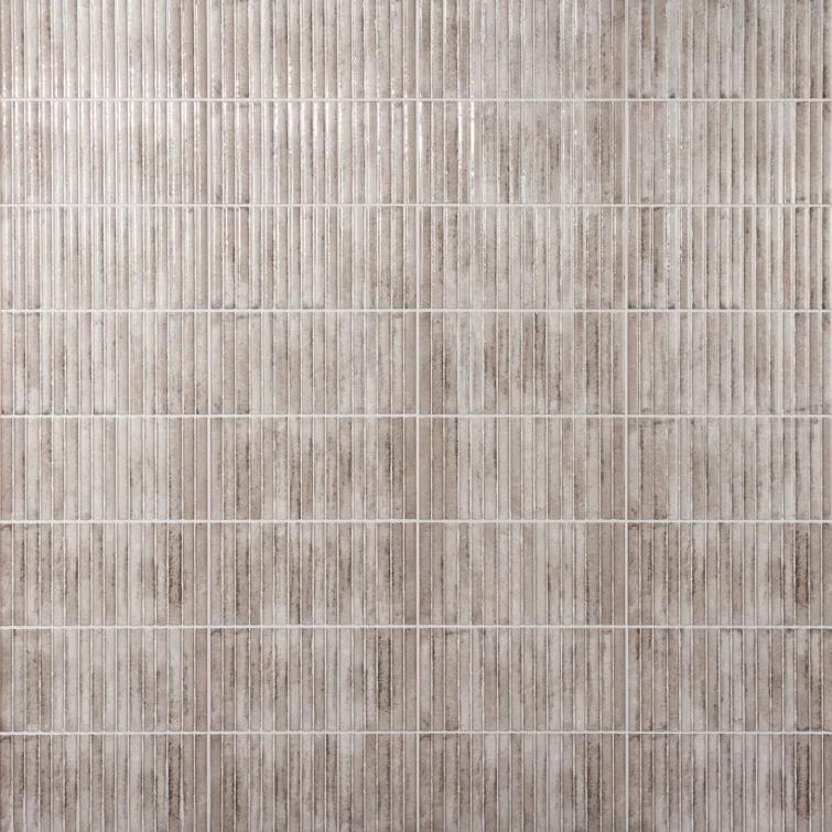 Canu 5.9 In. x 11.81 In. Polished Fluted Ceramic Subway Wall Tile (9.68 Sq. Ft. / Case)