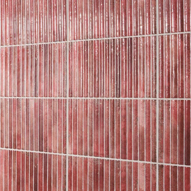 Canu 5.9 In. x 11.81 In. Polished Fluted Ceramic Subway Wall Tile (9.68 Sq. Ft. / Case)