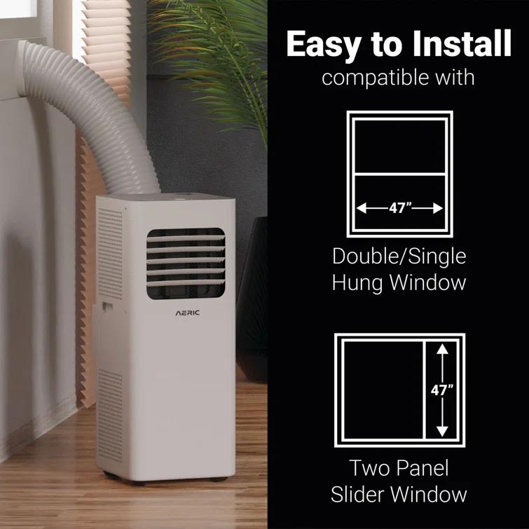 Aeric 5,500 BTU SACC (9,000 BTU ASHRAE) Portable Air Conditioner with Dehumidifier,400 Sq. Ft.