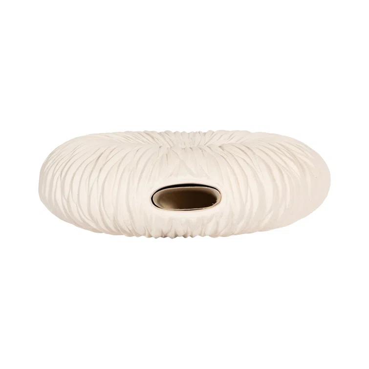 Phillips Collection Waves Off White 28" Indoor / Outdoor Resin Floor Vase