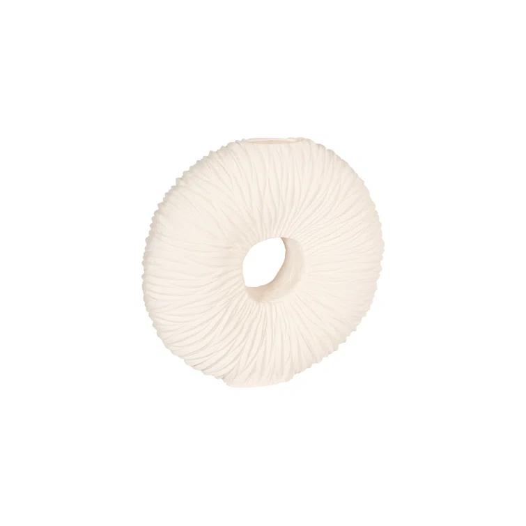 Phillips Collection Waves Off White 28" Indoor / Outdoor Resin Floor Vase