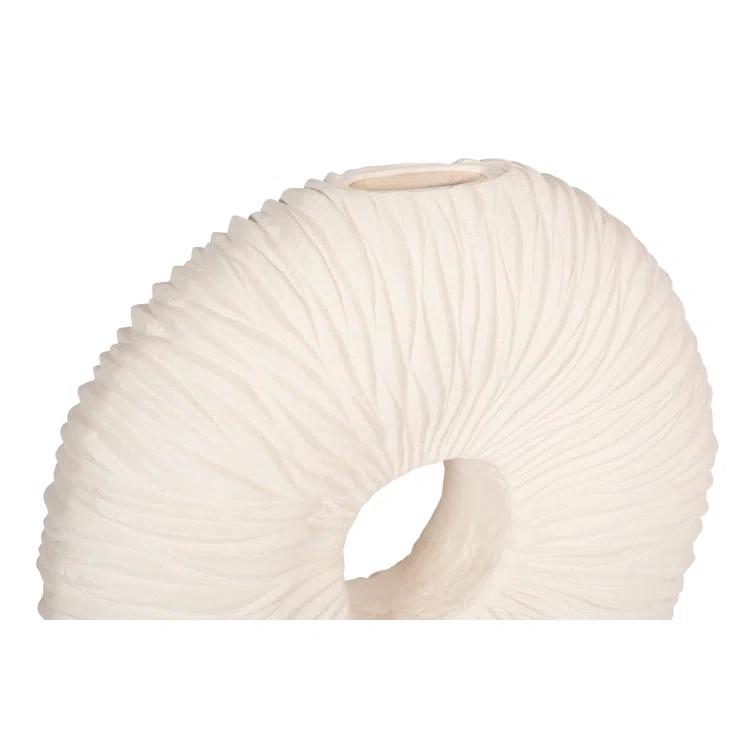 Phillips Collection Waves Off White 28" Indoor / Outdoor Resin Floor Vase