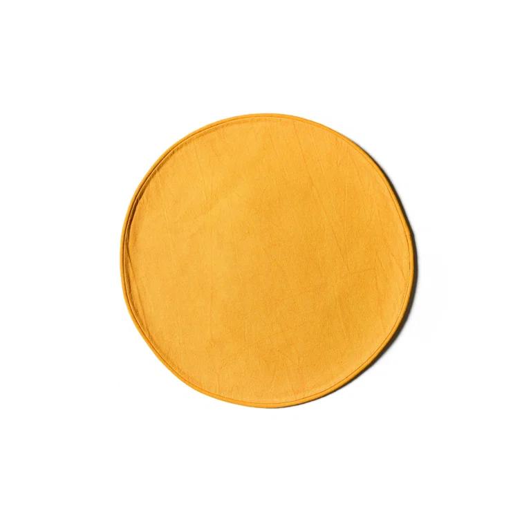 Blush And Pine Color Block Round Placemat Set Of 4