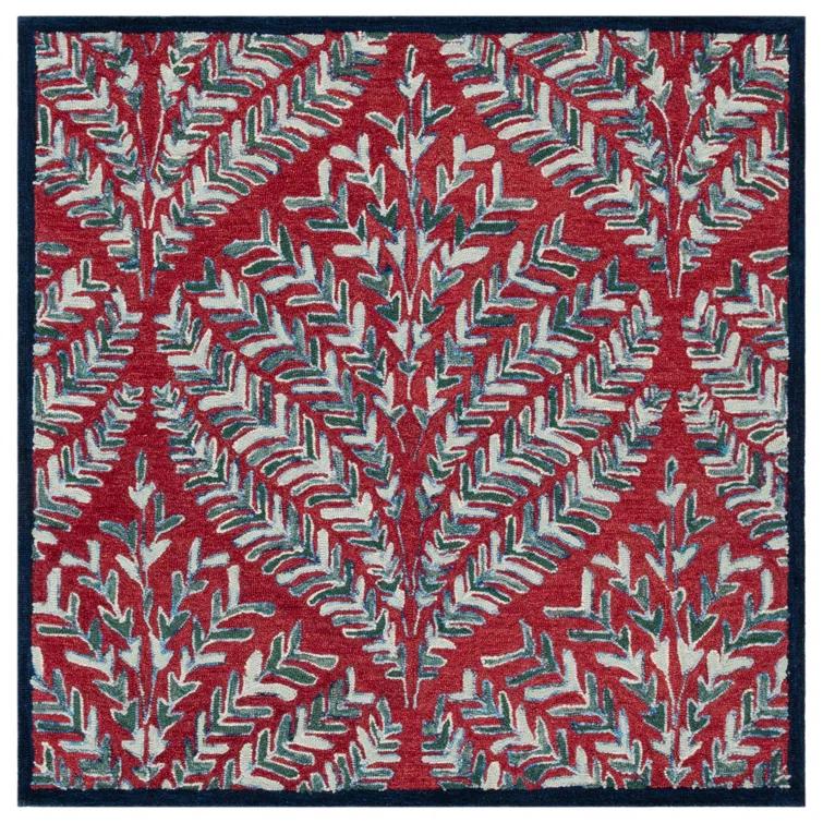 Chaitra Hand Tufted Wool Floral Rug