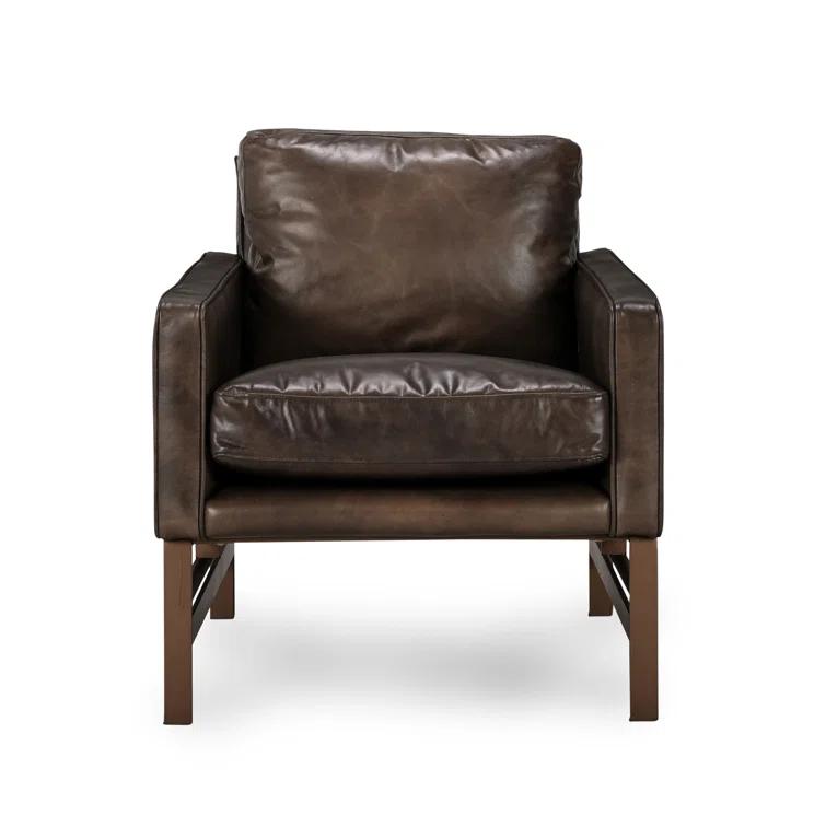 Classic Home Chad Leather Armchair & Reviews | Wayfair