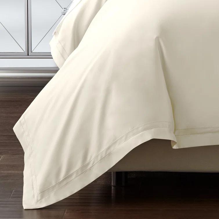 Ivory Queen Egyptian Cotton 3-Piece Duvet Cover Set