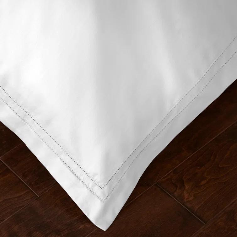 White Queen Cotton Sateen Weave Duvet Cover Set