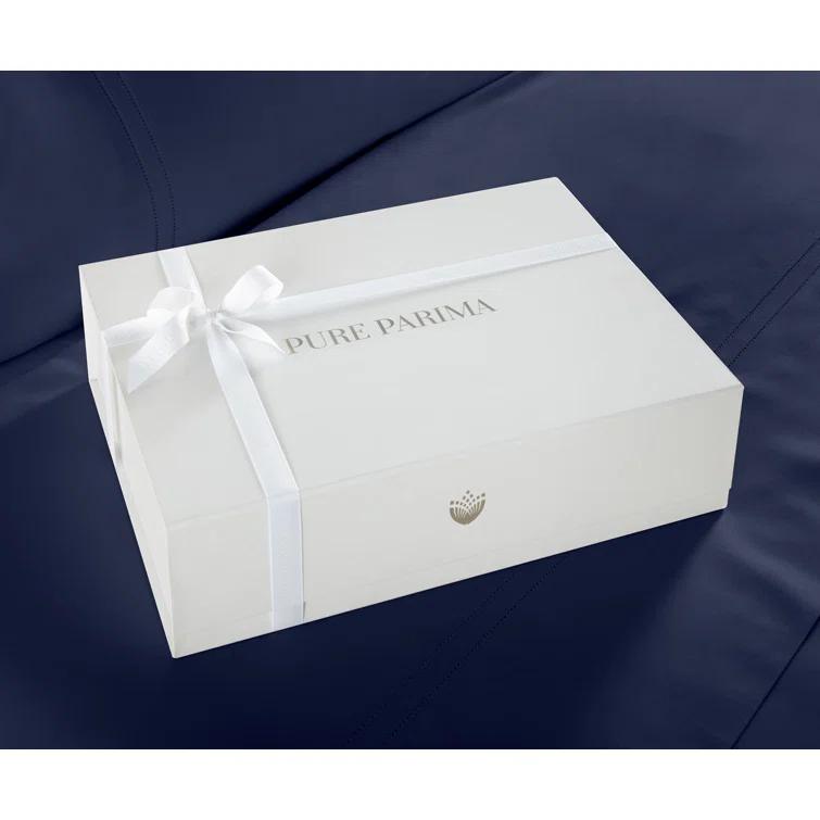 Midnight Blue Queen Egyptian Cotton Duvet Cover Set