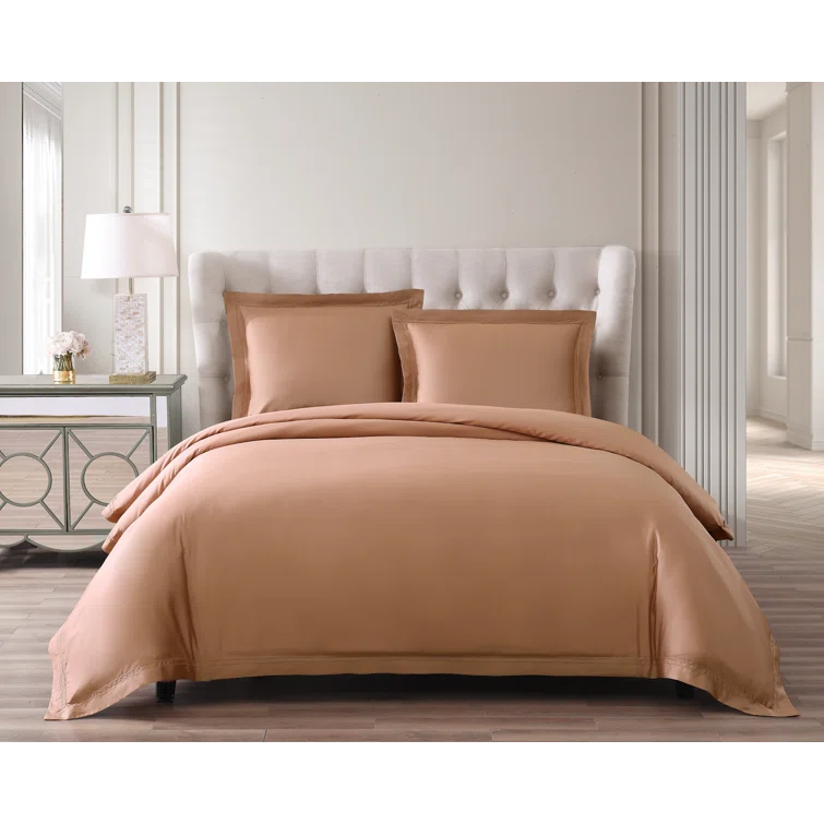 Ivory Queen Egyptian Cotton 3-Piece Duvet Cover Set