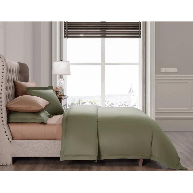 Ivory Queen Egyptian Cotton 3-Piece Duvet Cover Set