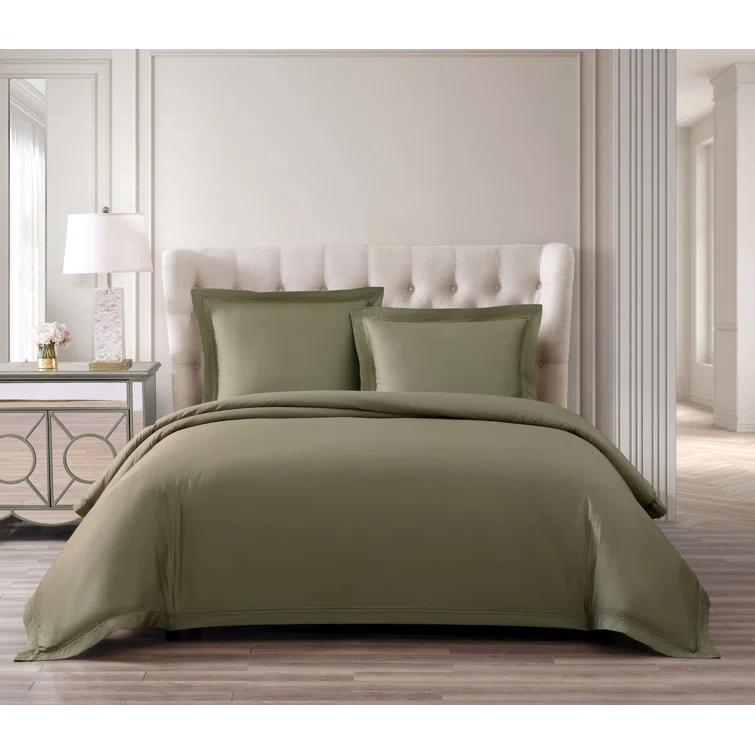 Ivory Queen Egyptian Cotton 3-Piece Duvet Cover Set