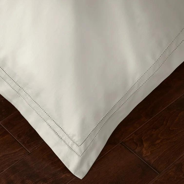 Pure Parima Luxury Duvet Cover Set 100% Certified Egyptian Cotton, Double Hem-Stitched Sateen Weave, Hidden Zipper Closure 1 Duvet Cover and 2 Pillow Shams (Linen, Queen)